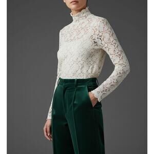 Coldwater Creek Lace Top Womens M Fairy Girly Feminine Coquette Floral Boho Y2K